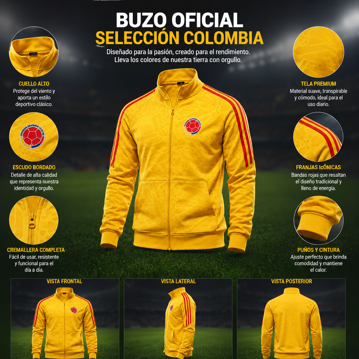 Buzo Cuello Alto Colombia